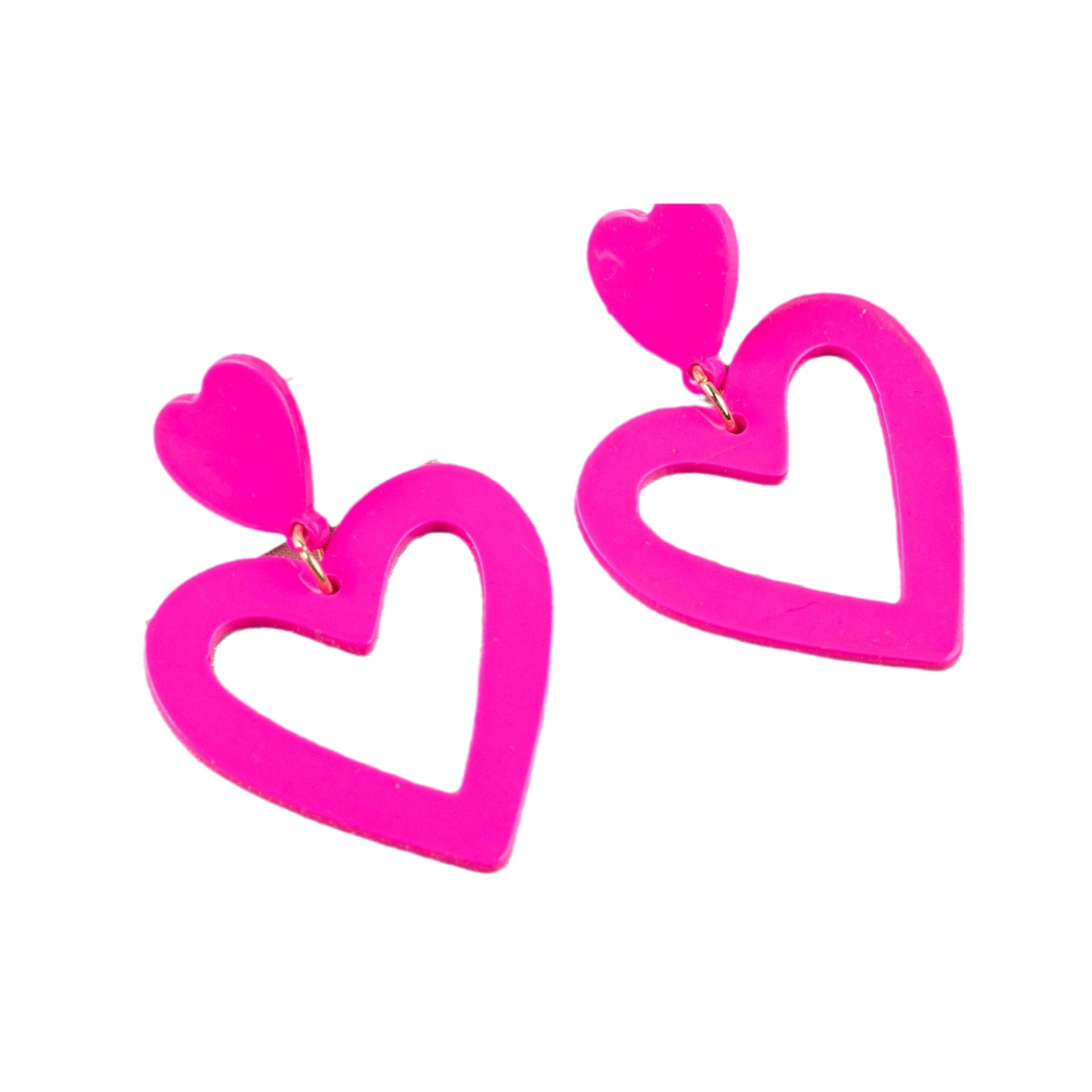 Wholesale Double Heart Earrings Pendant Heart Earrings Women Love Heart Pendant Earrings Valentine's Day Gift