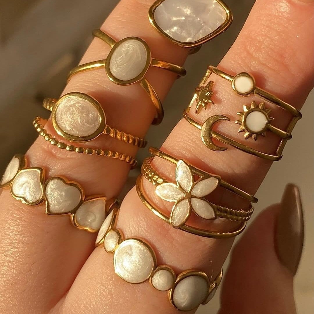 Wholesale Open Ring Stainless Steel Geometric Versatile Stainless Steel Ring