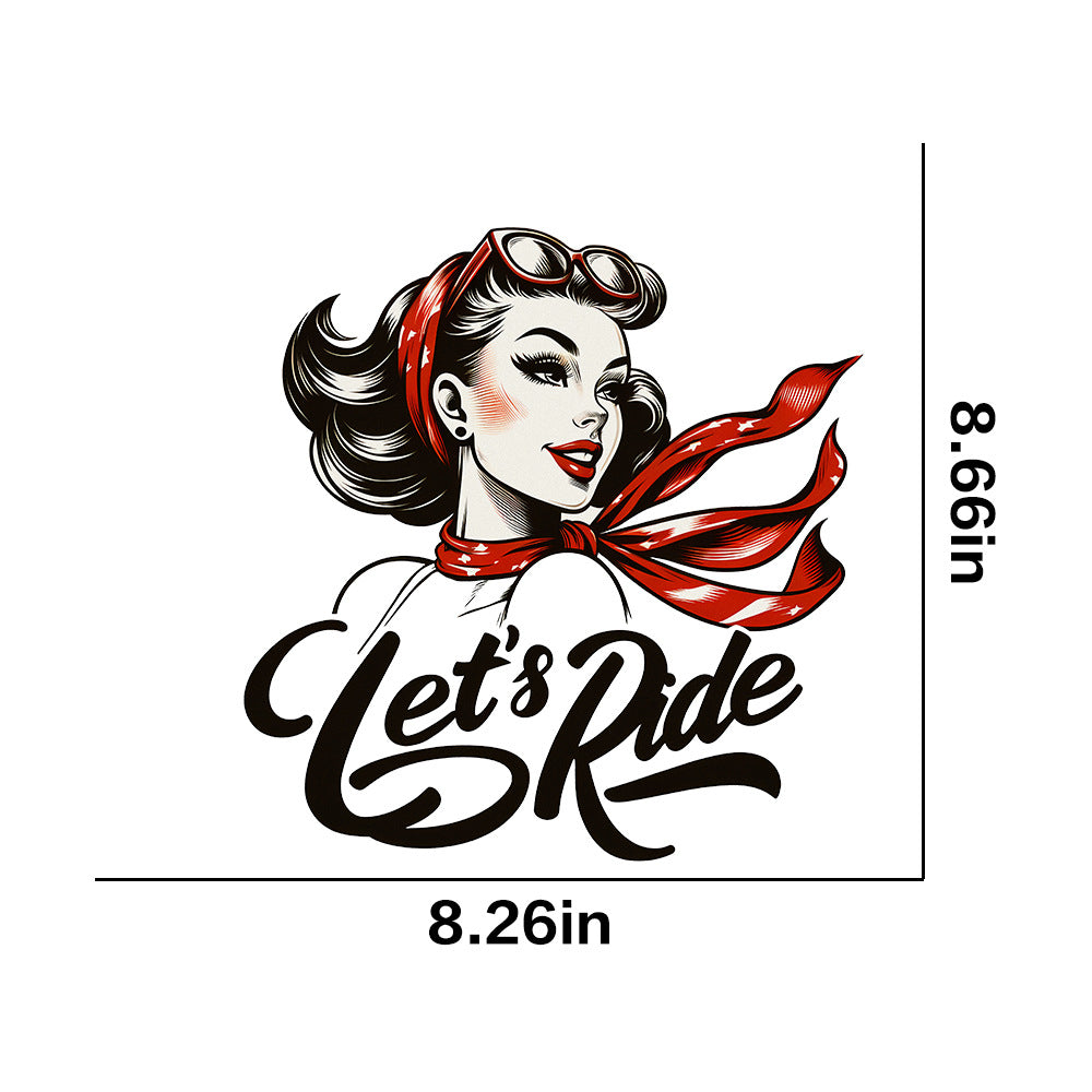 Wholesale 10pcs Retro poster girl UV DTF Ready to Press Transfers Wraps