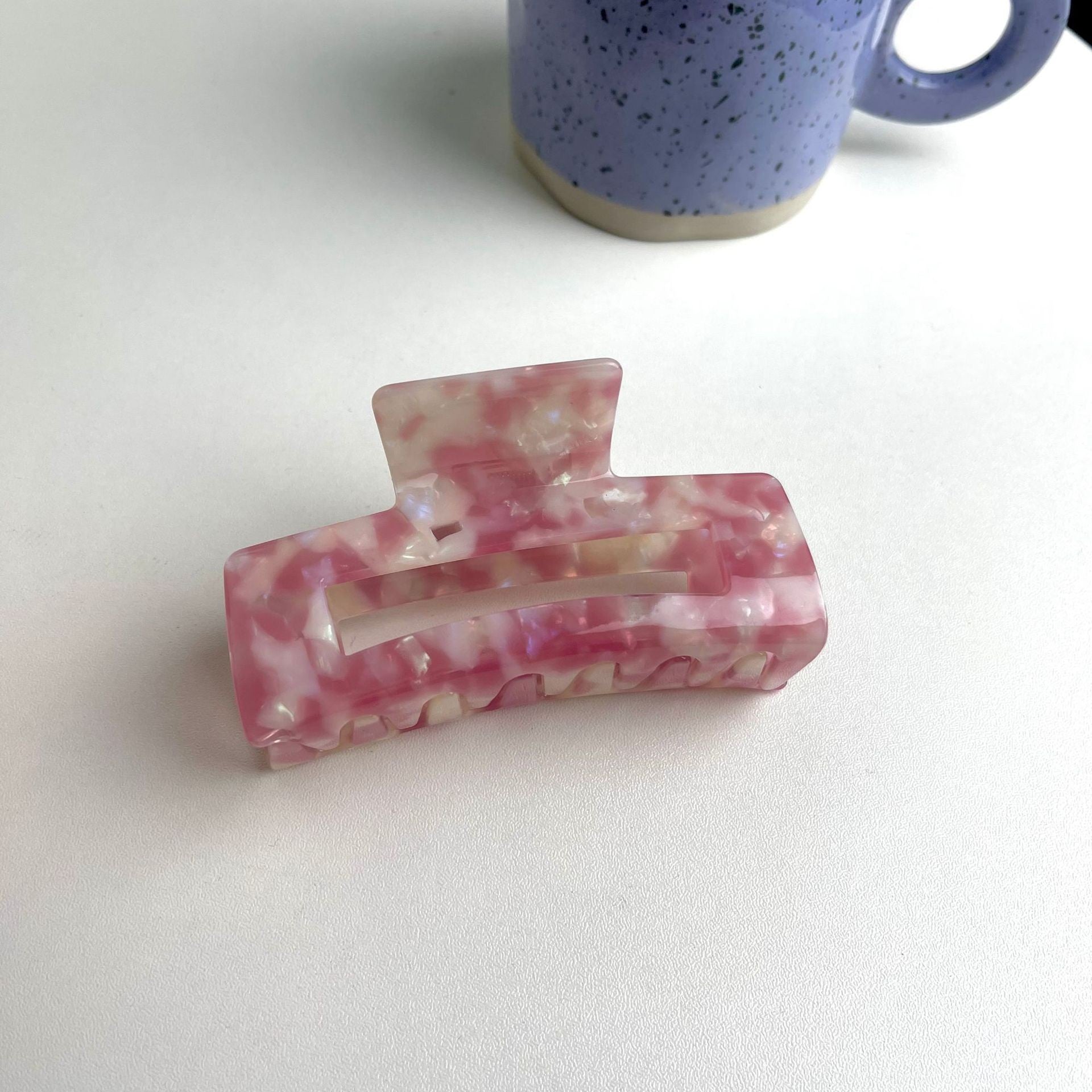 Wholesale Vintage Acetate Leopard Print Large Gripper Clip