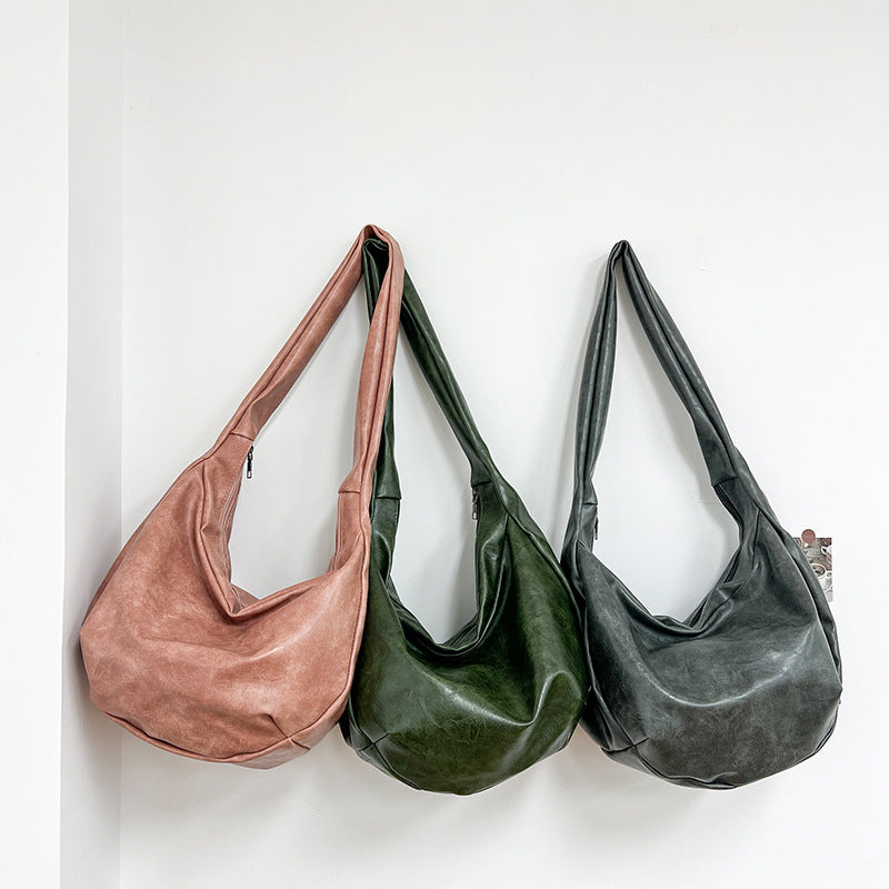 Wholesale Retro men's and women's shoulder messenger bag large capacity tote bag