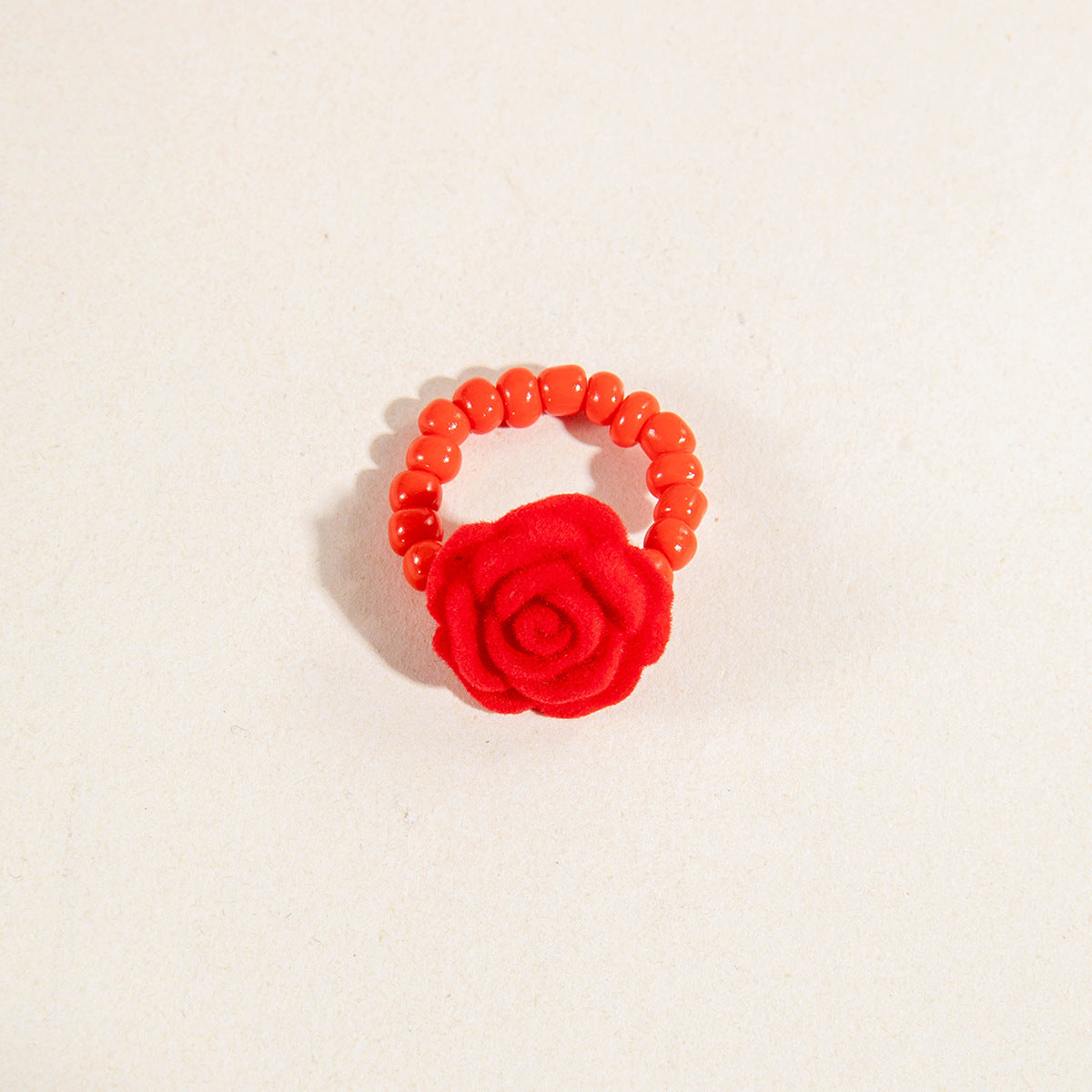 Wholesale Red Rose Resin Valentine' s Day Resin Rings