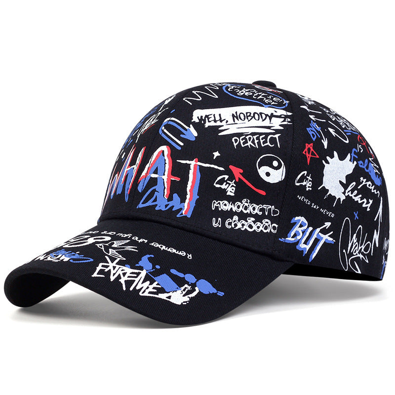 Wholesale creativity colorful graffiti street baseball cap