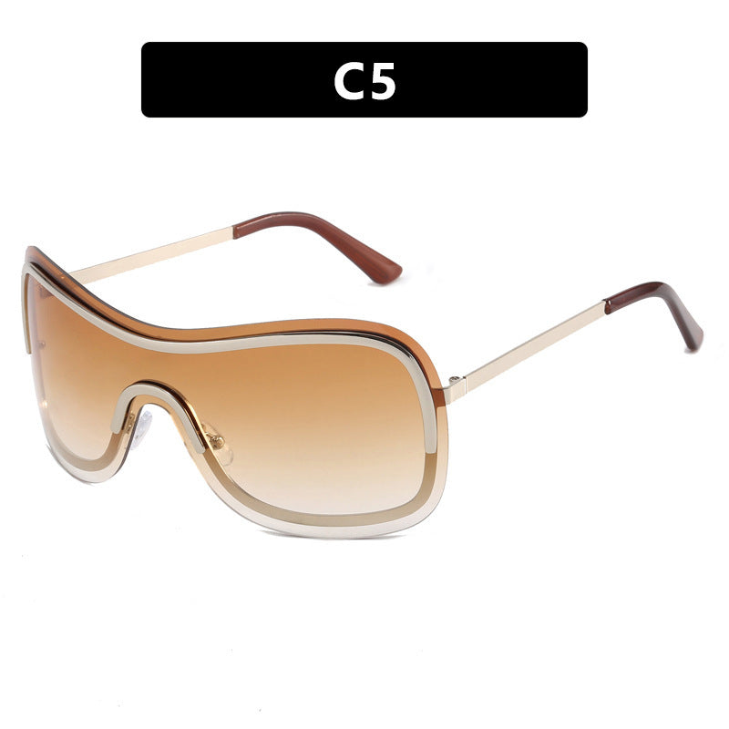 Wholesale Metal Oversized Frame PC Sunglasses