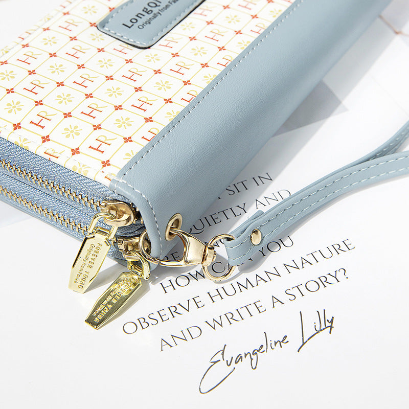 Wholesale Long Letter Double Zipper Large Capacity PU Women's Wallet