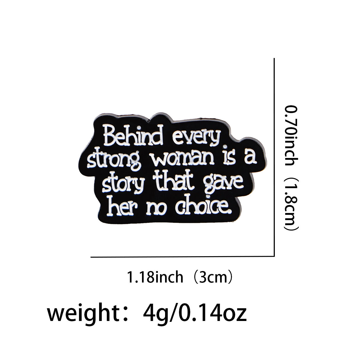 Wholesale Quote Brooch Cartoon Metal Badge English Letter Jewelry