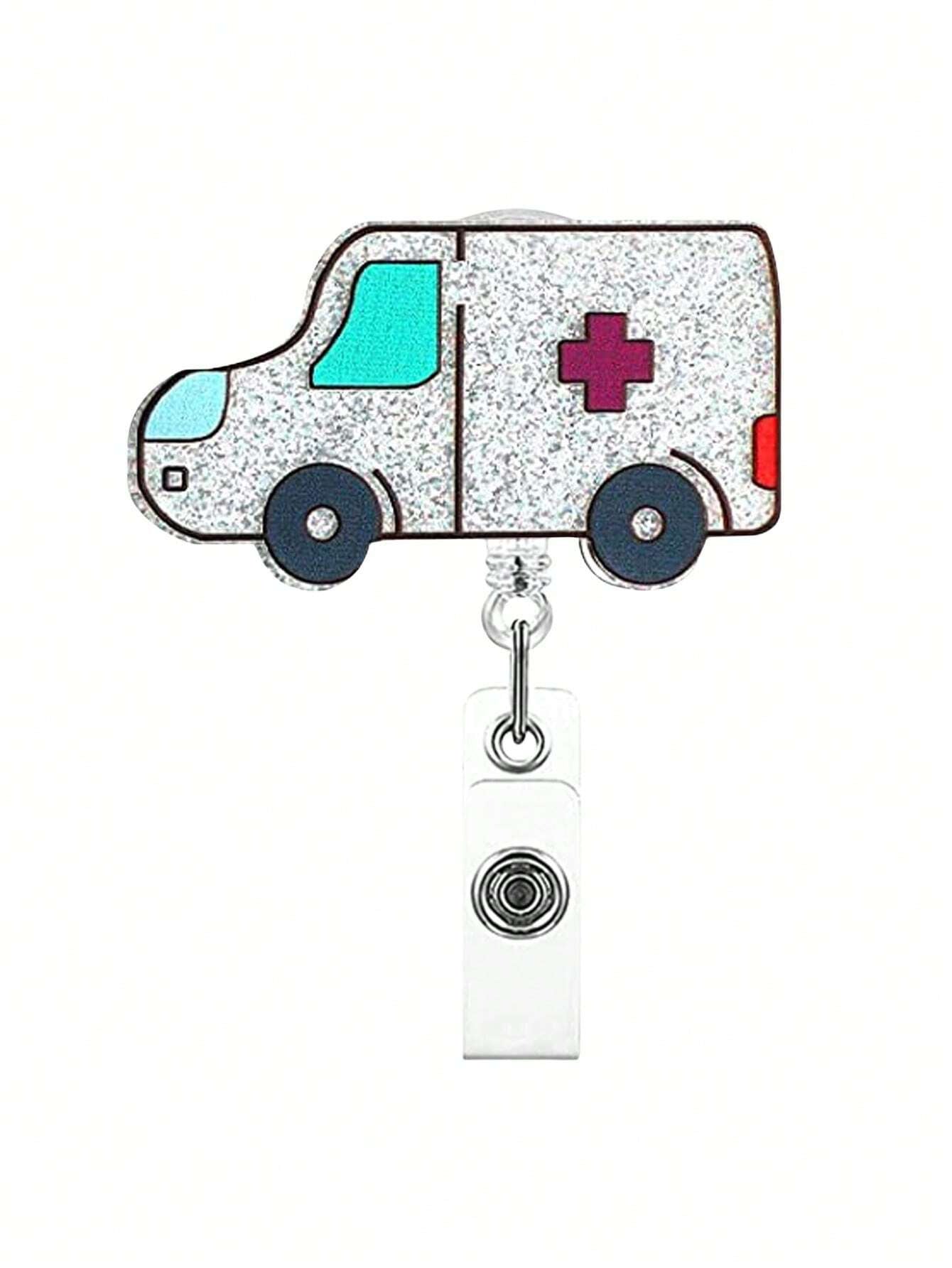 Wholesale Acrylic Love Clothes Syringe Mask Retractable Badge Scroll Keychain