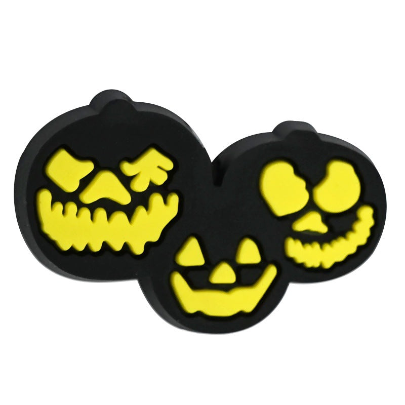 Wholesale Random 100pcs/pack  Cartoon Halloween Series PVC Soft Focal Beads