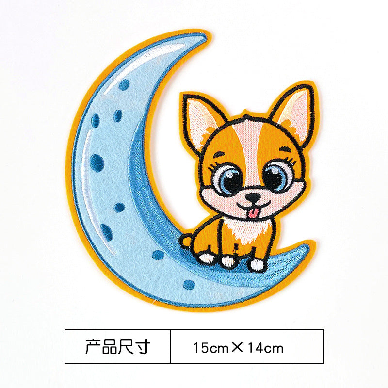 Wholesale Cartoon Dog Cute Animal Embroidery DIY Patches