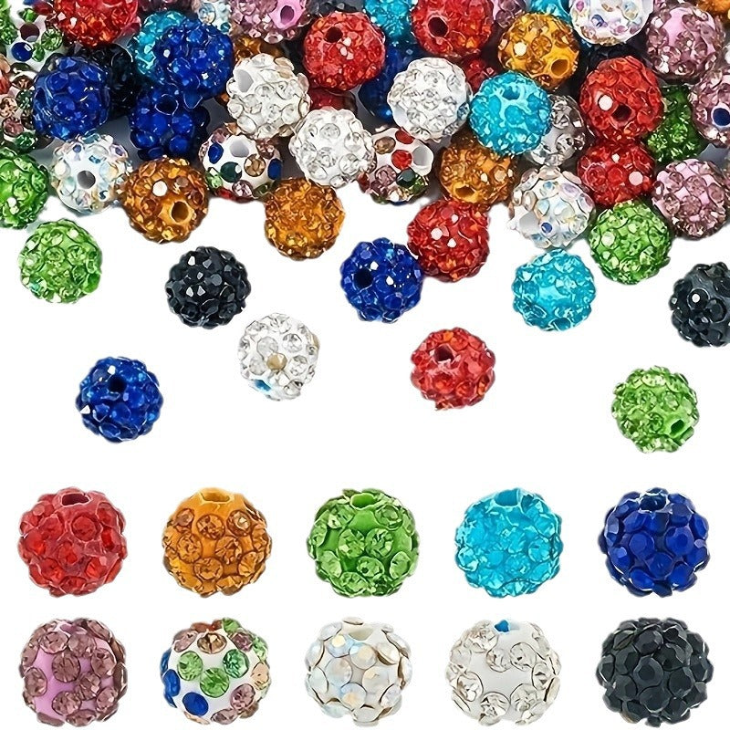 Wholesale 100pcs 8mm-12mm  Diamond Balls Handmade Diy Beads