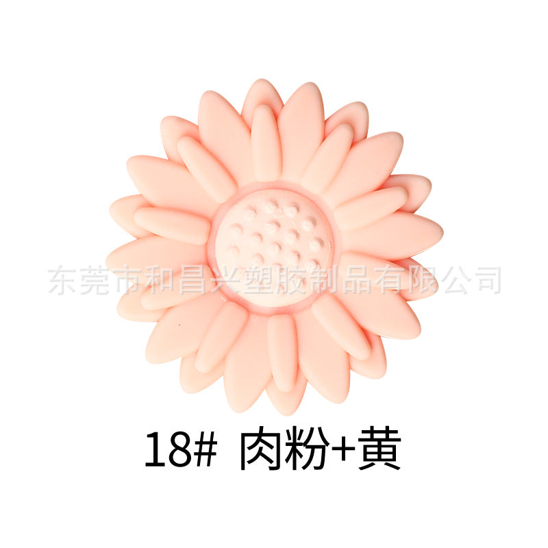 Wholesale  20pcs  Colorful Daisy Silicone Beads
