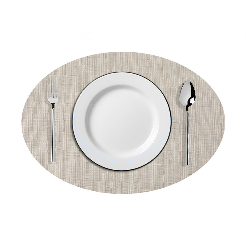 Wholesale Oval Placemat American Style PVC Western Placemat