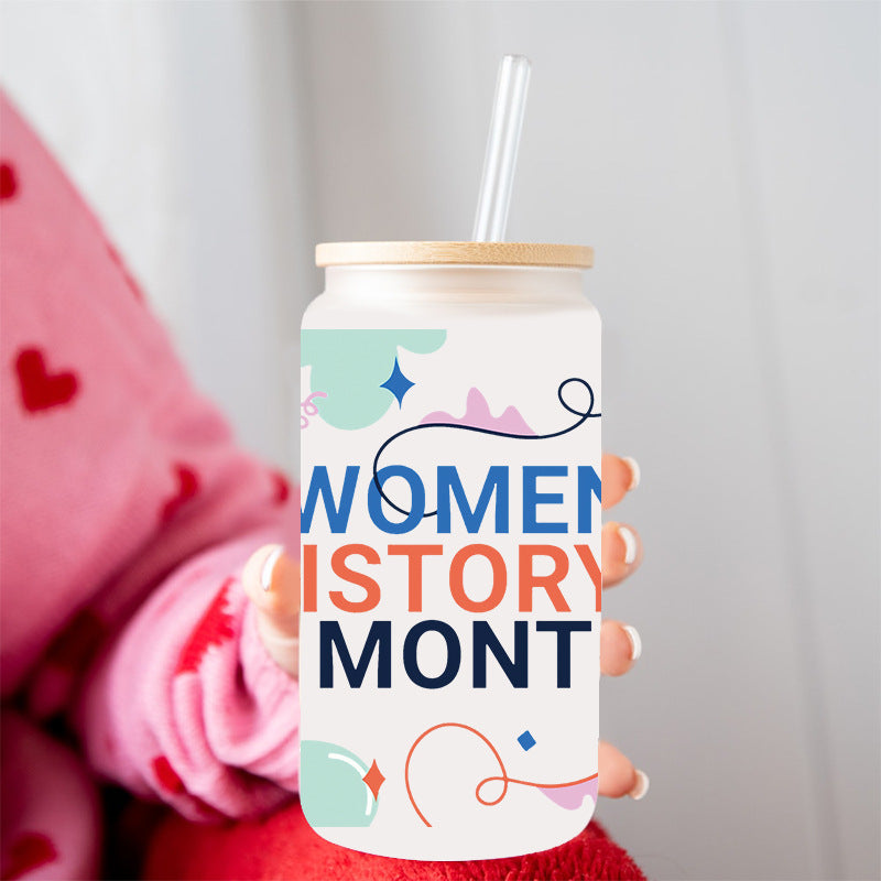 Wholesale Women's History Monthly Series 16oz Cup UV DTF Wraps