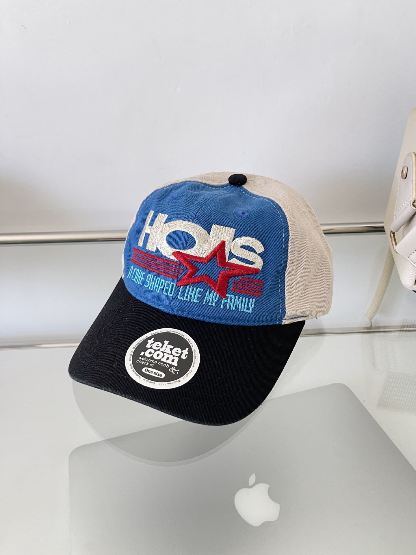 Wholesale Retro Letter Embroidery Soft Top Contrast Color Baseball Cap