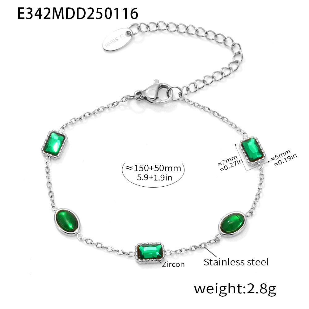 Wholesale Zircon Necklace suit Niche Temperament Ladies Accessories