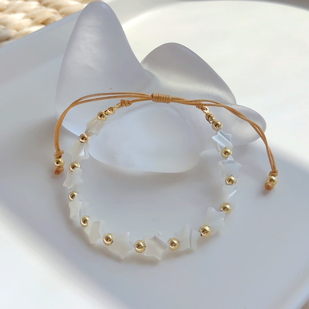 Wholesale Bohemian Pentagram Shell Bracelet