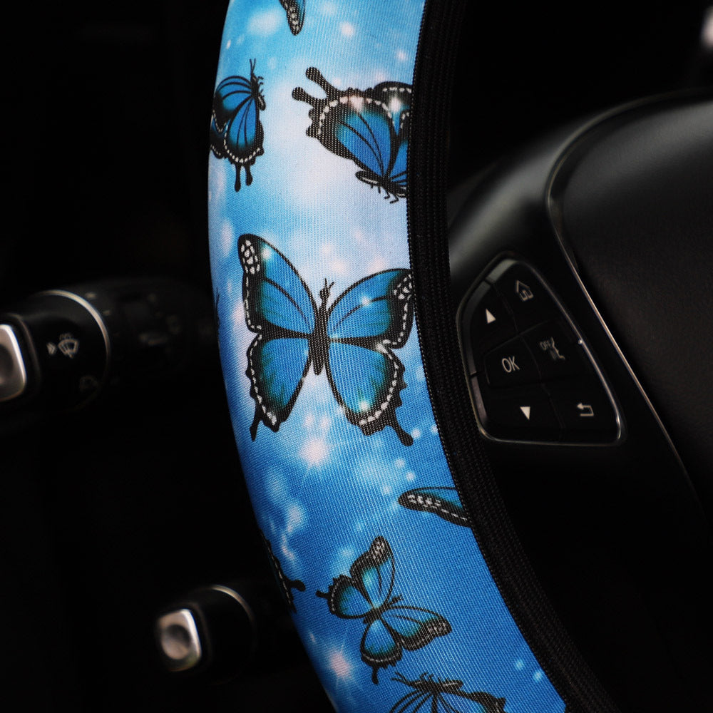 Wholesale Diving Clothing Butterfly Pattern Elastic Band Elastic Without Inner Ring Four-wheel Steering Wheel Cover