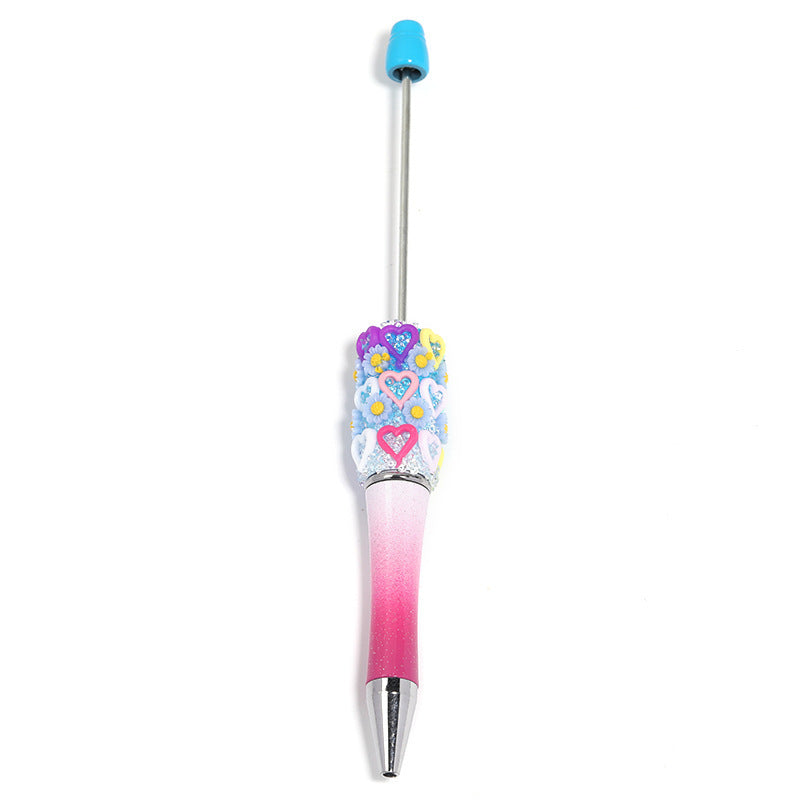 Wholesale 10pcs Flower Starry Sky Sugar Pen  Beadable Pens