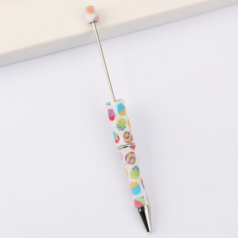 Wholesale Beadable Pens DIY for Beaded Cow Leopard Print Plastic Pen