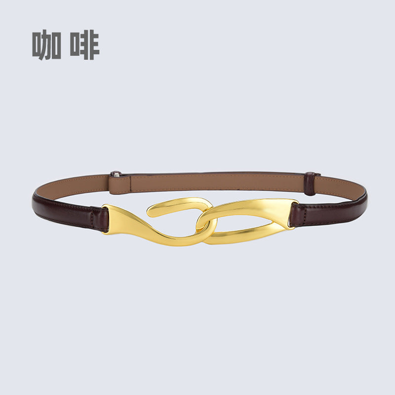 Wholesale leather belt hook buckle belt with formal wear free punch belt