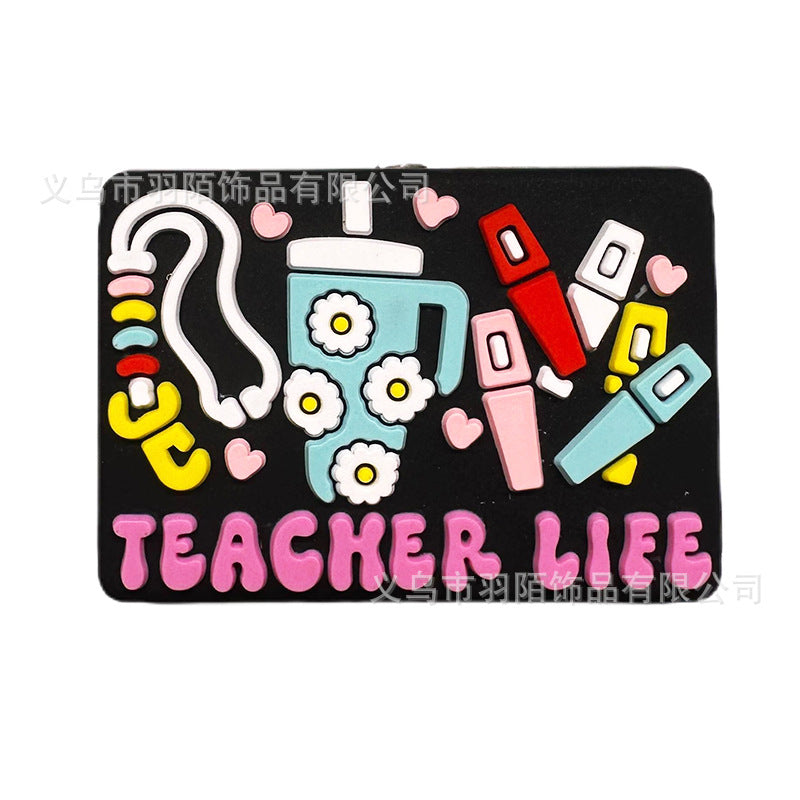 Wholesale 50pcs Cartoon Glue Silicone Beads Bracelet Necklace Pen Beads Accessories Loose Beads