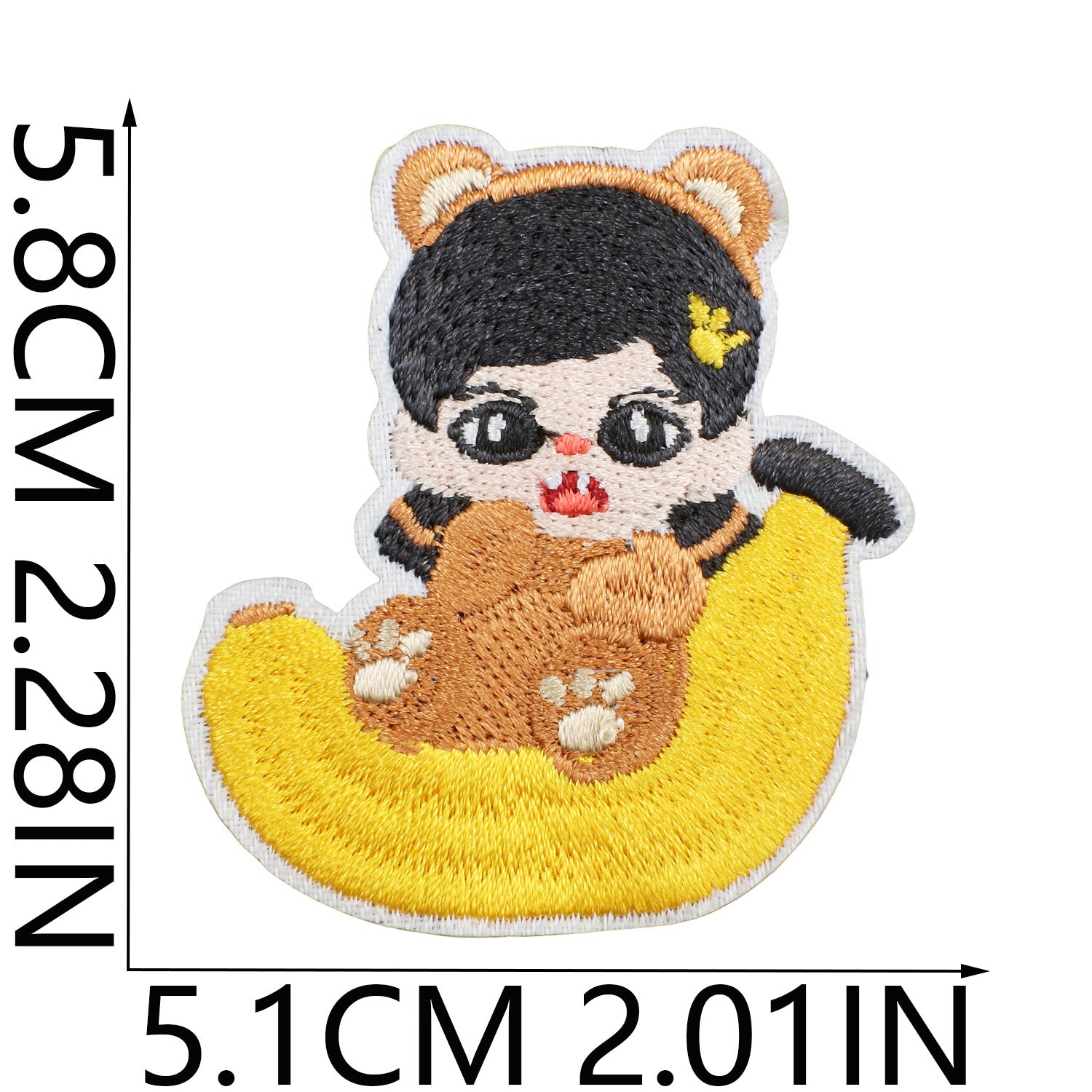 Wholesale Cute doll embroidered fabric patch OLY Exclusive