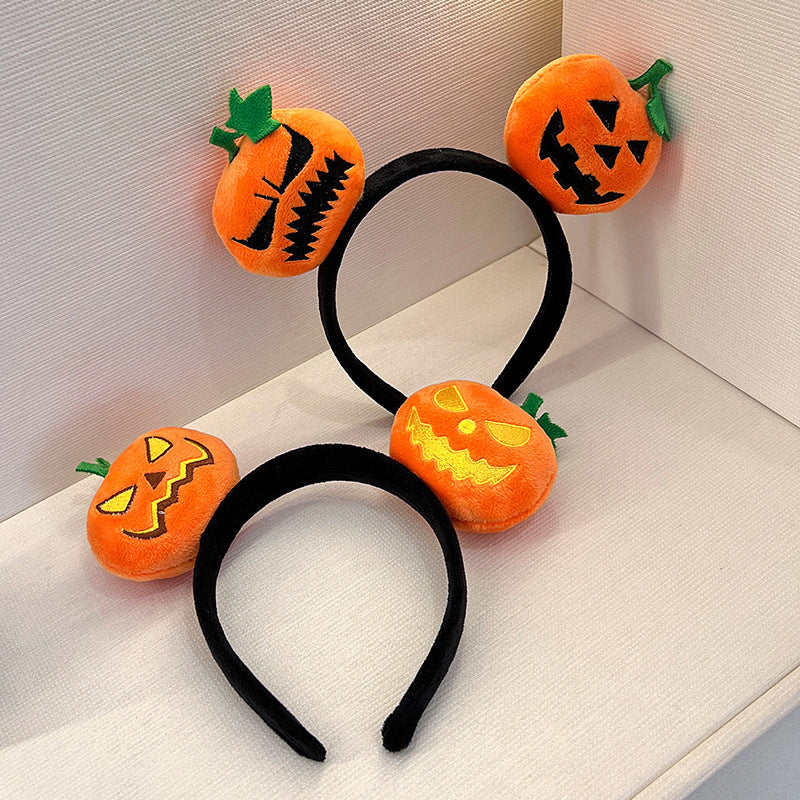 Wholesale Halloween Funny Pumpkin Amusement Park Cute Plush Headband