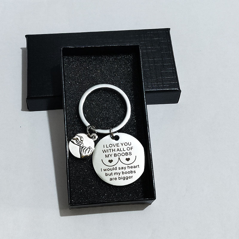 Wholesale Valentine's Day Hook Metal Keychain