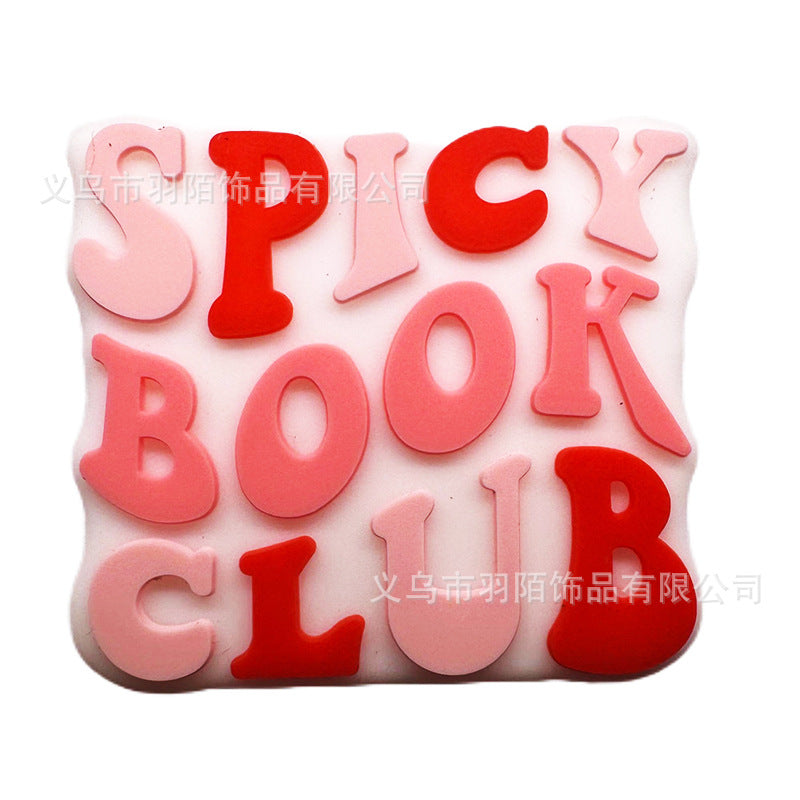 Wholesale 50pcs Cartoon Glue Silicone Beads Bracelet Necklace Pen Beads Accessories Loose Beads