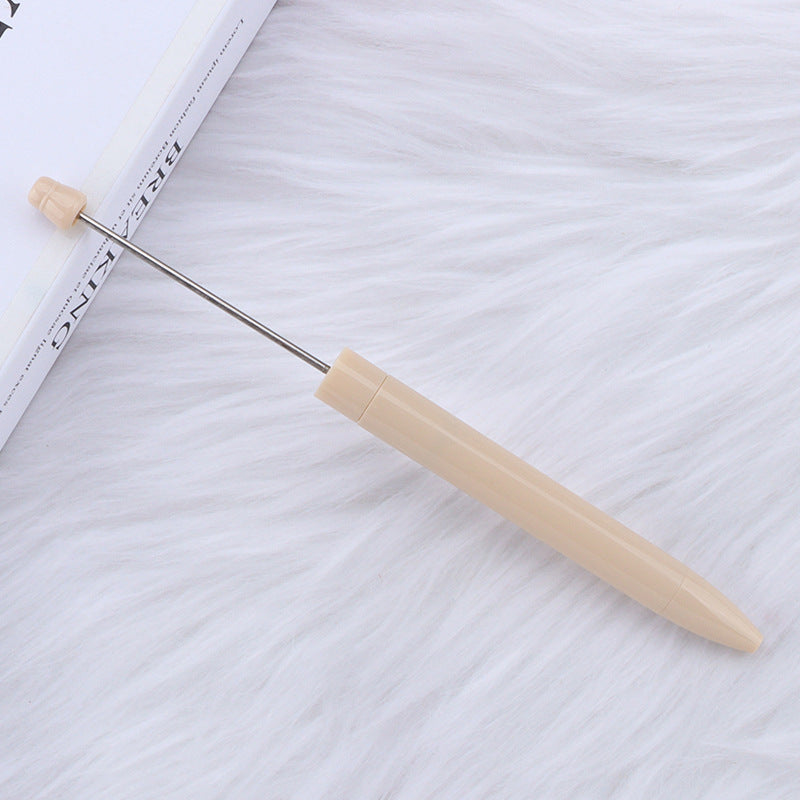 Wholesale 5pcs Beadable Pens Simple Plastic DIY Pen Office Supplies