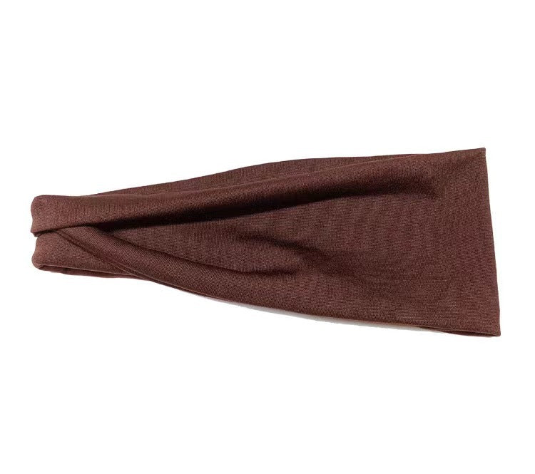 Wholesale Women's Solid Color Yoga Sports Fitness Running Sweat Absorbing Breathable Elastic Jumper Headband