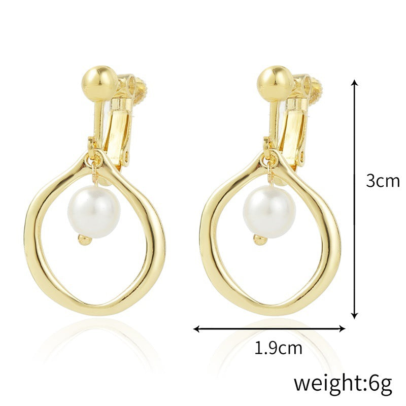 Wholesale Pearl Simple Ear Bone Clip No Ear Piercing High-end Pearl Ear Clip