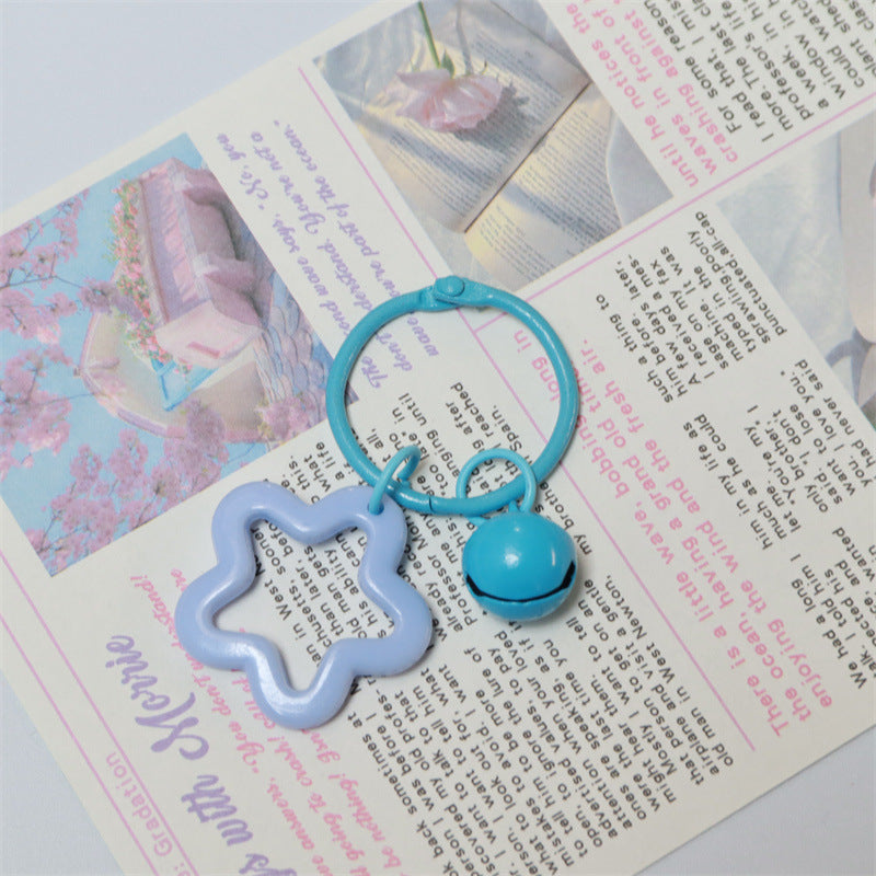 Wholesale Acrylic colorful five-pointed star key chain