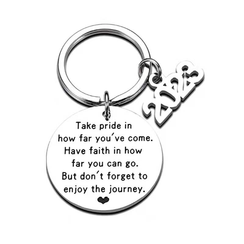 Wholesale Stainless Steel Graduation Season Keychain