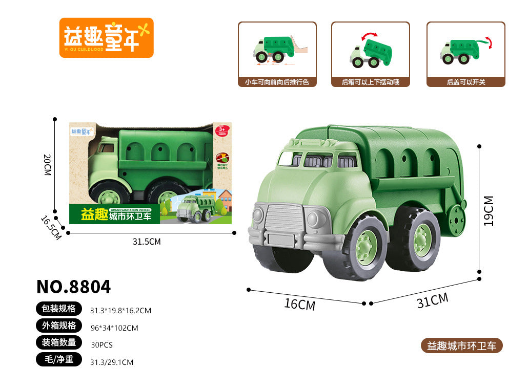 Wholesale Children's Transport Truck Crash Resistant Early Education Simulation Toy