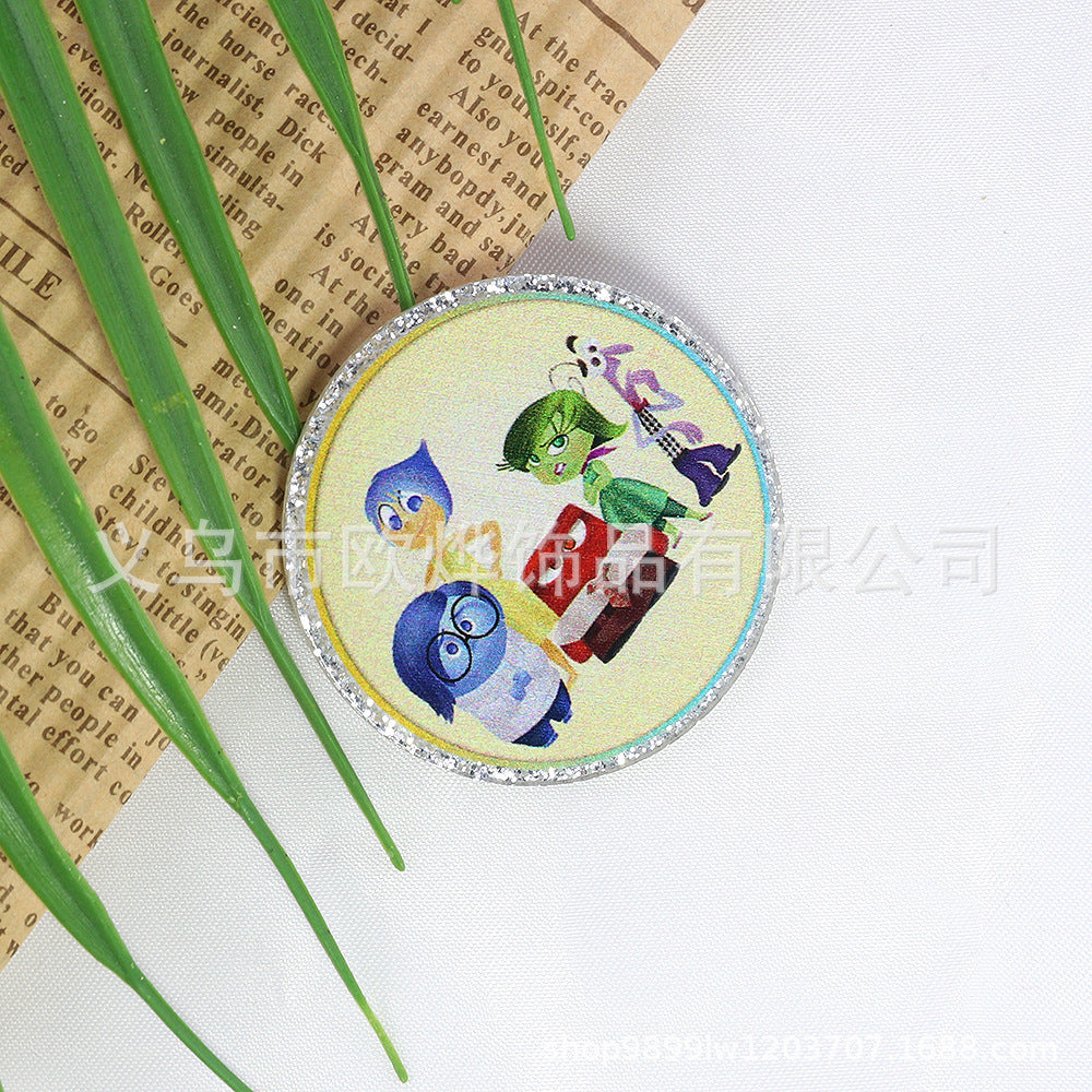 Wholesale 10pcs/pack  Pink and blue double-mirror skull organ  Acrylic Flatback OLY Exclusive