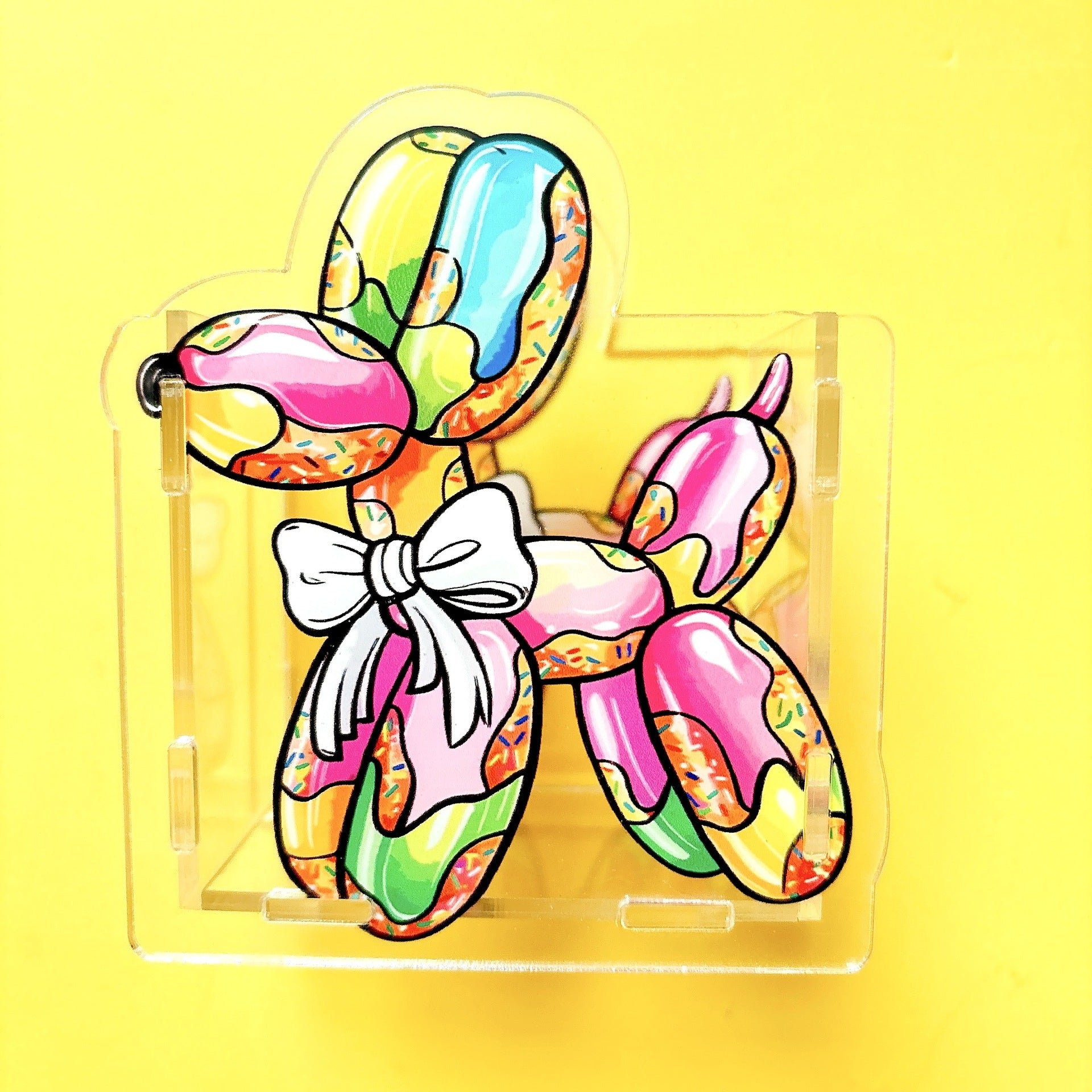 Wholesale New dog acrylic pen holder pencil box stationery storage diy 10cm