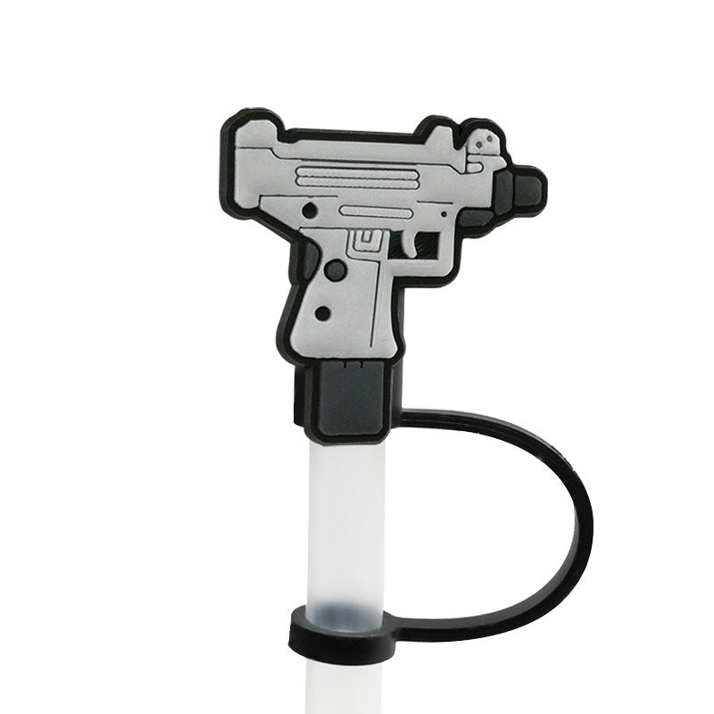 Wholesale 10pcs/pack Party straw clip straw cap silicone dust plug straw decoration