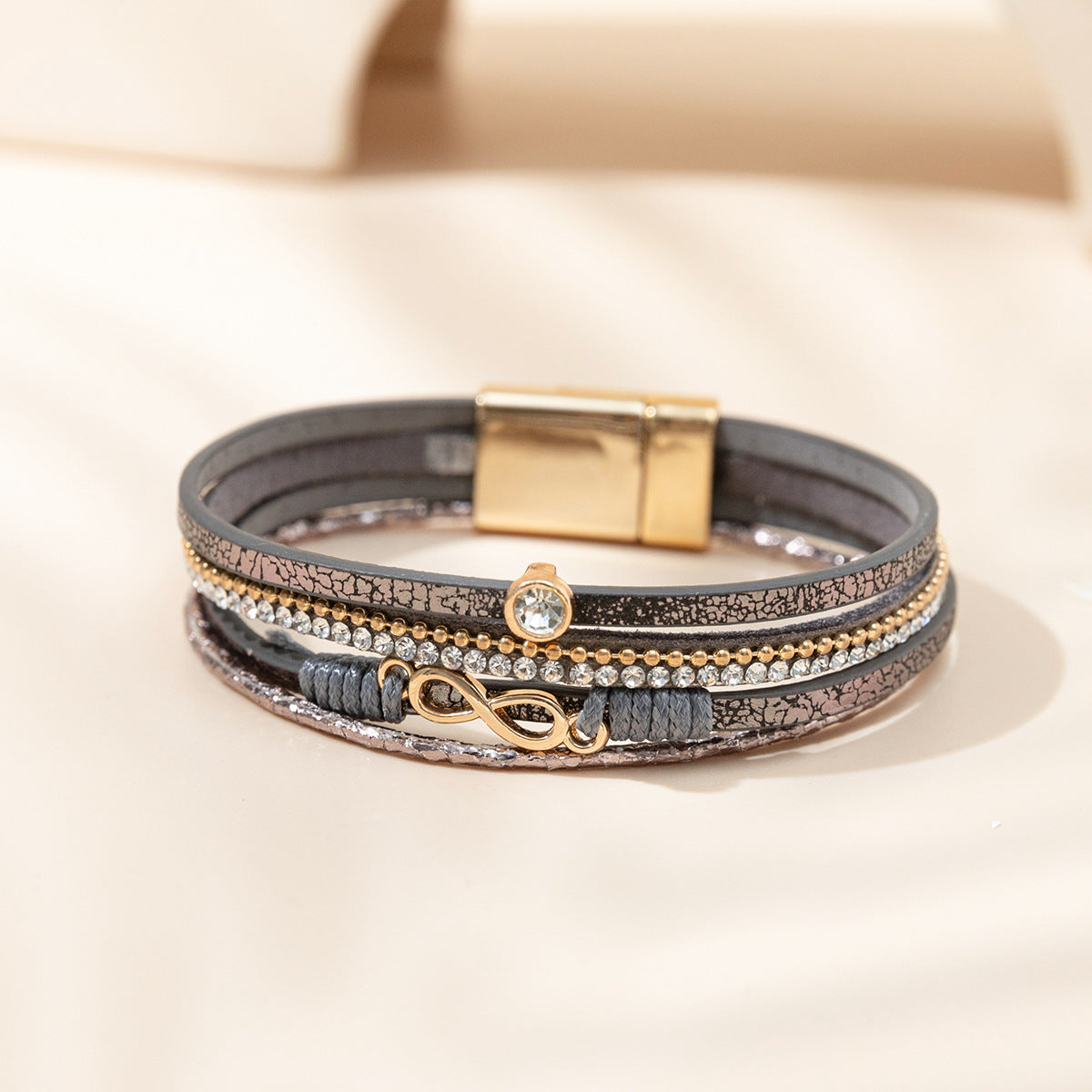 Wholesale Punk style Layered Bracelet Set