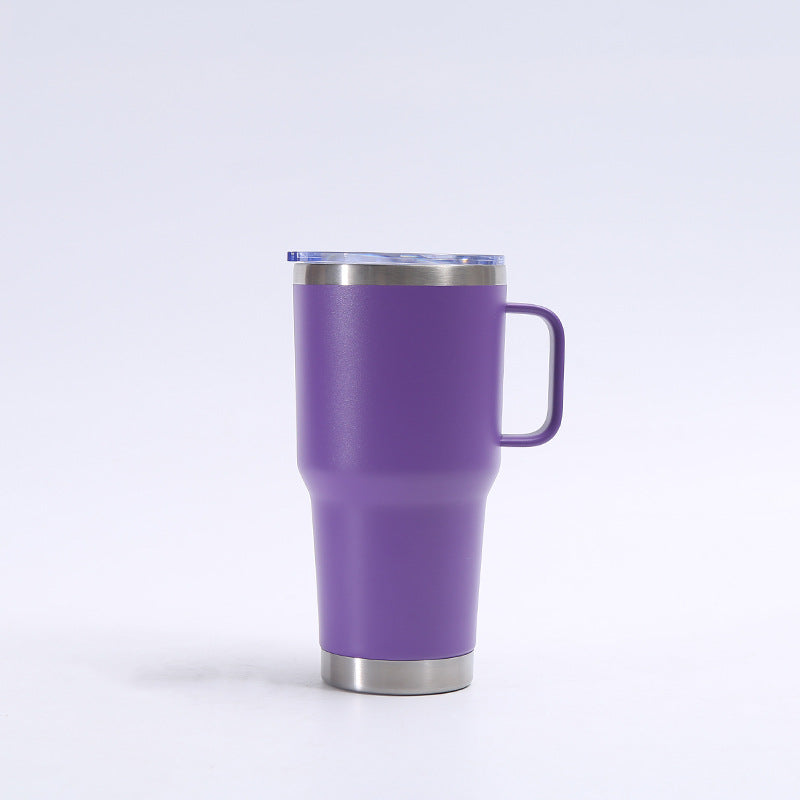 Wholesale Tumbler Stainless Steel Thermos Cup with Handle Portable Large Capacity Vacuum Ice Cup