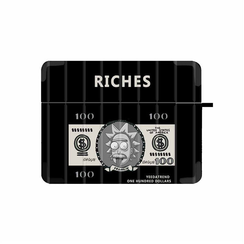 Wholesale PVC Spoof Dollar Earphone Soft Shell