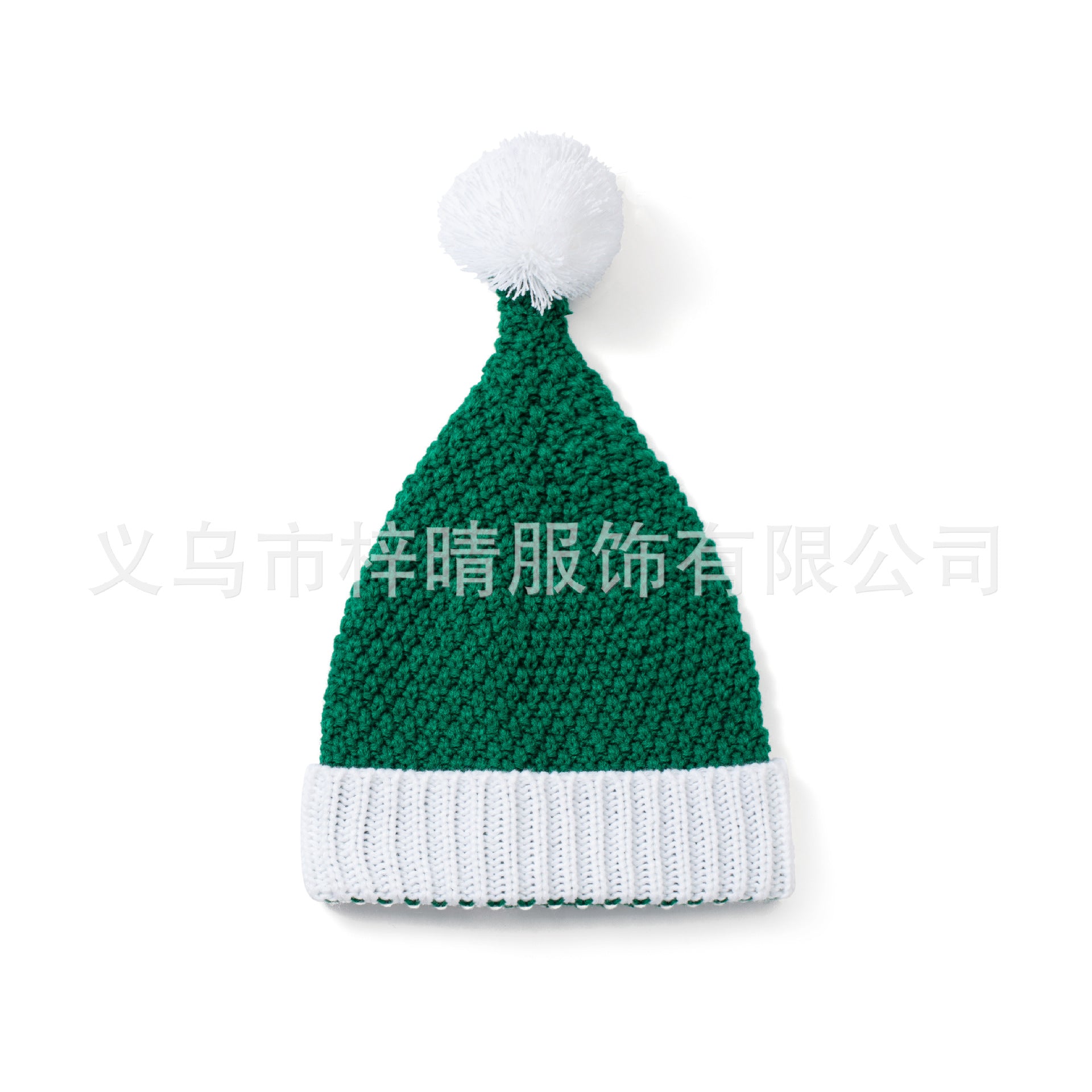Wholesale Parent-child Christmas Red and Green Striped Beanie