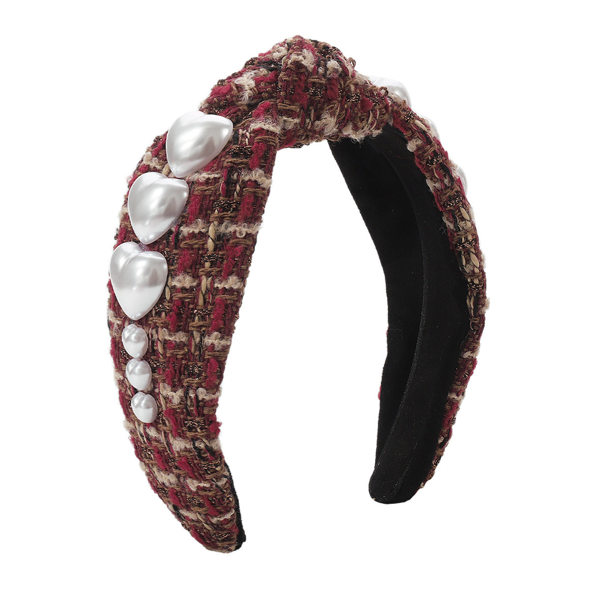 Wholesale Autumn and Winter Retro Fabric Love Knotted Headband