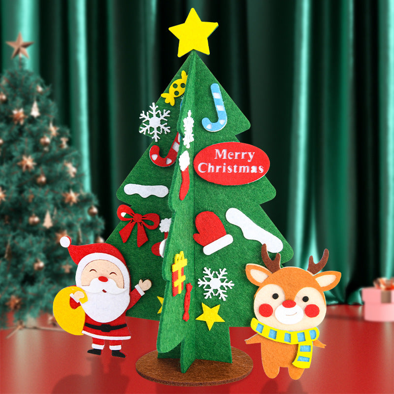 Wholesale Christmas Handmade DIY Desktop Christmas Tree Material Pack