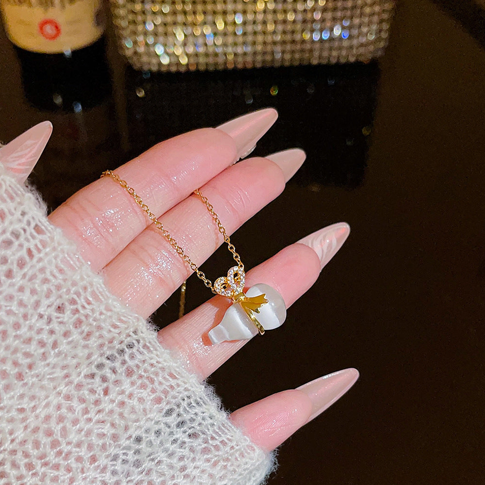 Wholesale Titanium Steel Necklace Women's All-match Sweet Chain Accessories