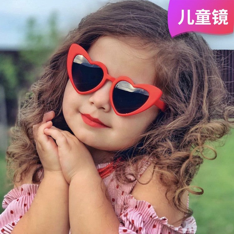 Wholesale PC Children's Peach Heart UV Protection Sunglasses