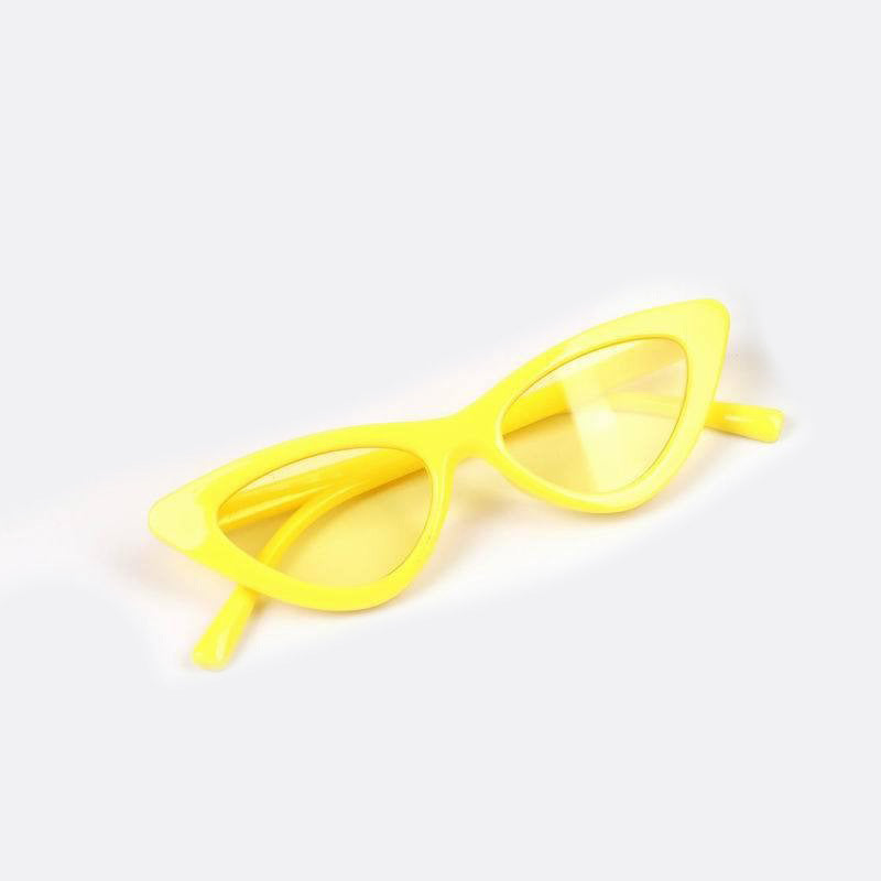 Wholesale Children's Fashion Triangle Cat's Eye Light Color Lens Sunglasses
