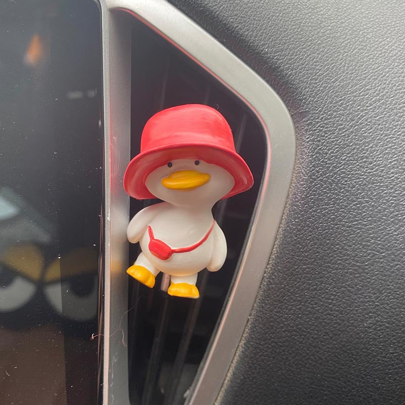 Wholesale Gypsum Cute Duck Car Aromatherapy Expanding Fragrance Stone Pendant