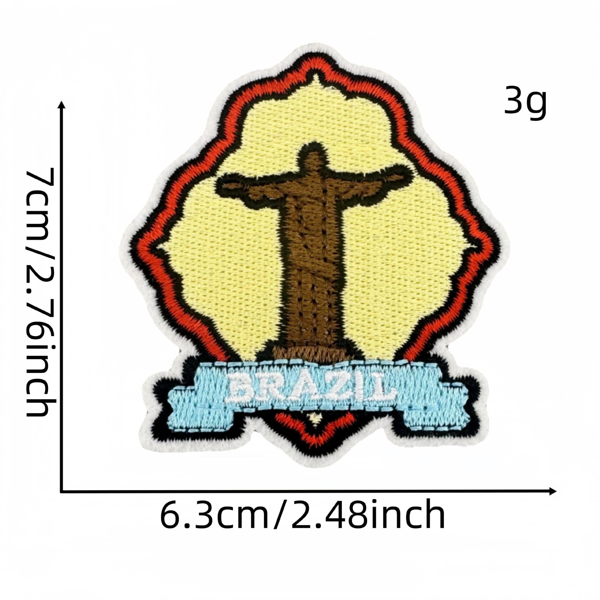 Wholesale Cartoon World Landmark Pattern Embroidery DIY Patches