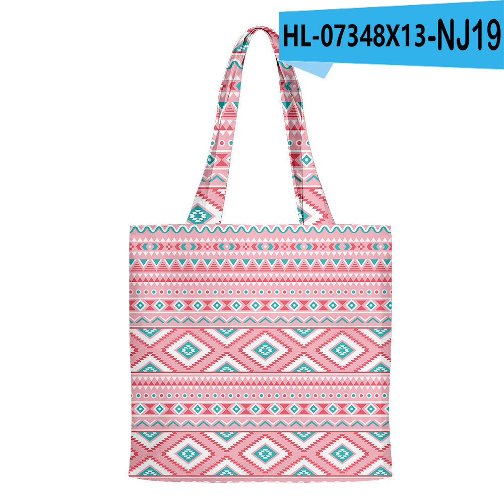 Bolsa de compras de lienzo de patrón aztecas al por mayor
